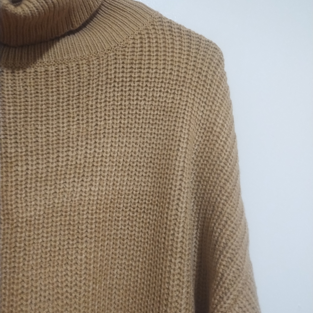 Solid Camel Knit Pullover - Picture 4 of 4
